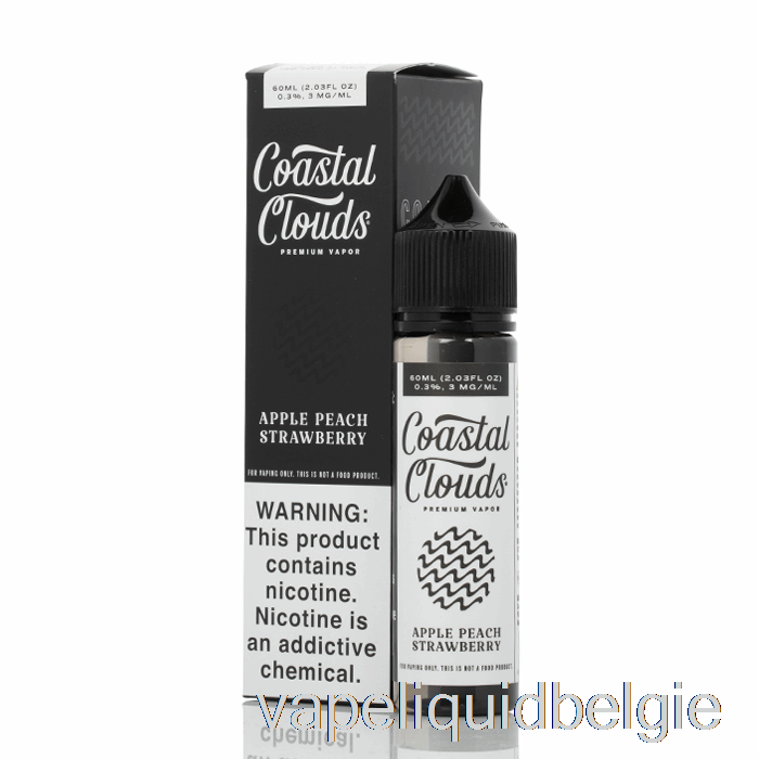 Vape Vloeibare Appel Perzik Aardbei - Kustwolken Co. - 60 Ml 3 Mg